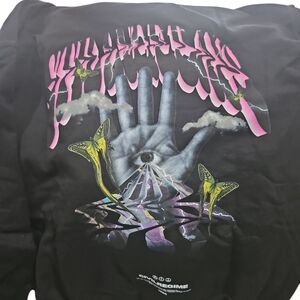 Civilregime Black Limited #065 Graphic Hoodie with Pink and Green Design NWT